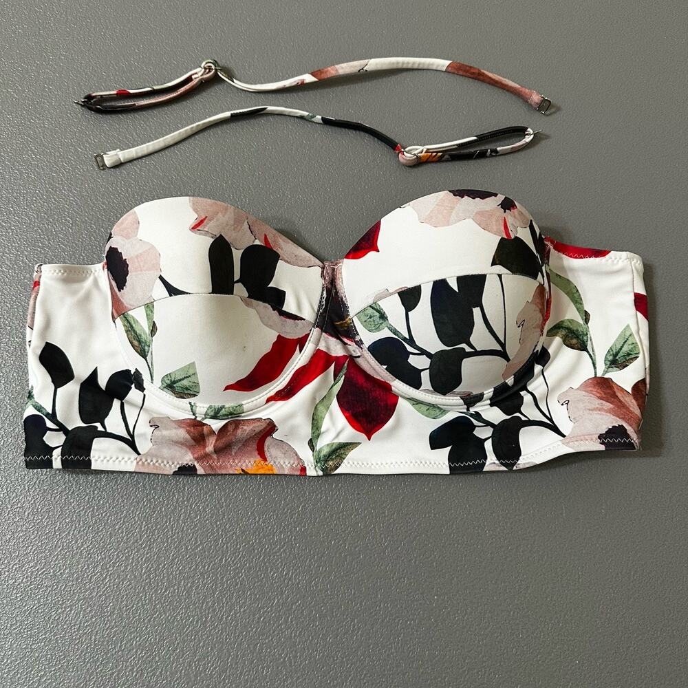 Beachsissi Large Floral Swimsuit Top Only 
Strapless Or With Straps